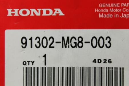1985-2015 XT1100 GL1800 HONDA (HB16) NOS OEM 91302-MG8-003 O-RING