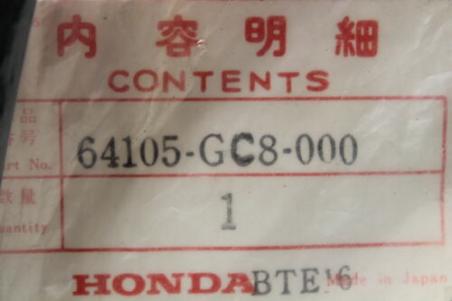 1983-1984 NH80 HONDA (HB30) NOS OEM 64105-GC8-000 MOLDING WINDSCREEN