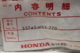 1984-1986 VF500 VT700 1100 HONDA (HB86) NOS OEM 33745-ME9-770 SPRING CLIP
