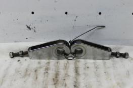 1981 SUZUKI GS550 GS550L (#106) AXLE CHAIN TENSIONER ADJUSTER BRACKETS 