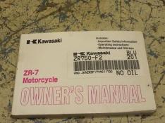 KAWASAKI ZR-7 ZR750 F2 OWNER MANUAL