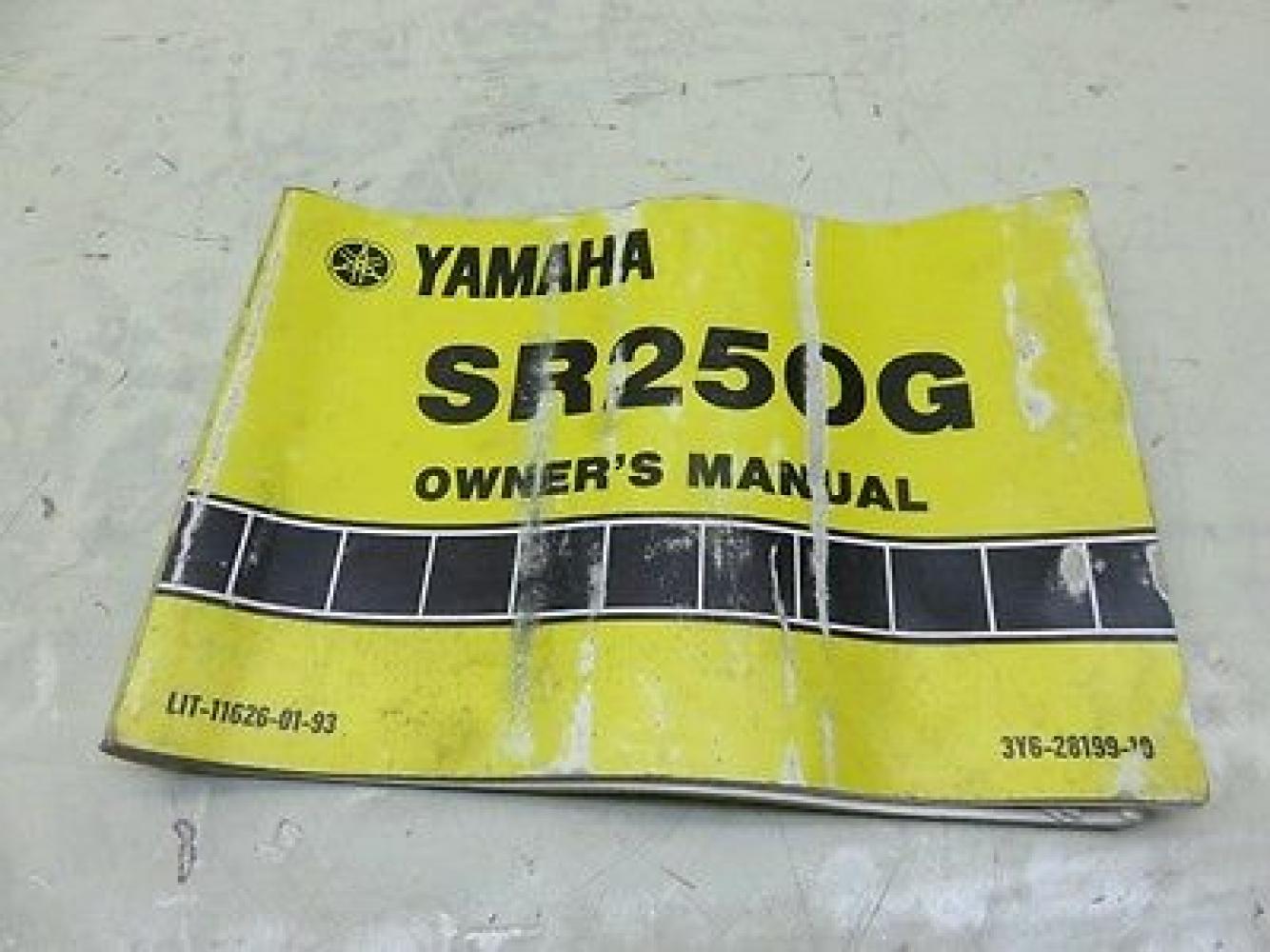1979 YAMAHA SR250G OWNER'S MANUAL (YSM-02)