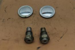 1979 YAMAHA XS750S XS750 SPECIAL (#296) REAR BACK SWINGARM BOLT PIVOT WITH COVER