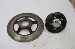 1980 HONDA CB650 C CUSTOM (#326) FRONT BRAKE ROTOR DISC WITH WHEEL COVER PLATE