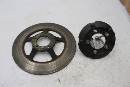 1980 HONDA CB650 C CUSTOM (#326) FRONT BRAKE ROTOR DISC WITH WHEEL COVER PLATE