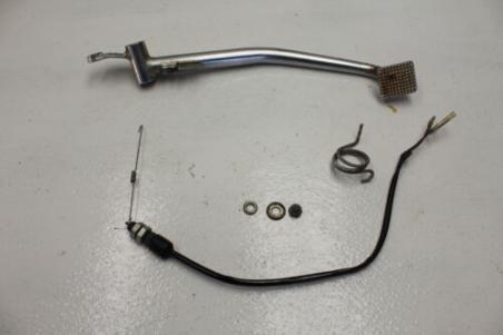 1976 KAWASAKI KZ750B KZ750 (#357) REAR BRAKE PEDAL FOOT LEVER BRAKE SWITCH