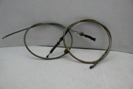 1972 HONDA CL175 (#360) CLUTCH CABLE LINE AND FRONT BRAKE CABLE LINE