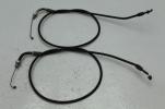 1977 KAWASAKI KZ650 (#364) THROTTLE CABLE LINES OPEN CLOSE
