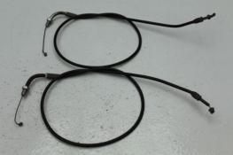 1977 KAWASAKI KZ650 (#364) THROTTLE CABLE LINES OPEN CLOSE