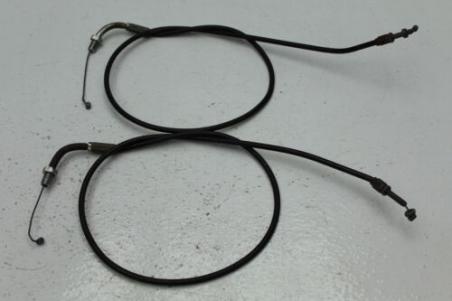 1977 KAWASAKI KZ650 (#364) THROTTLE CABLE LINES OPEN CLOSE
