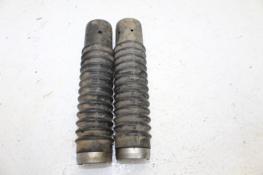 1974 HONDA CB125 FRONT FORK BOOT RUBBER COVER WITH SPRING (HBE)
