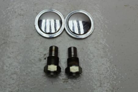 1980 YAMAHA XS850 SPECIAL (#371) REAR BACK SWINGARM BOLTS WITH COVERS