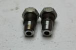 1980 YAMAHA XS850 SPECIAL (#371) REAR BACK SWINGARM BOLTS WITH COVERS