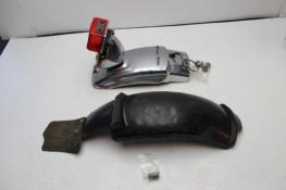 1987 KAWASAKI KZ305 LTD (#376) REAR BACK WHEEL FENDER MUD GUARD TAILLIGHT