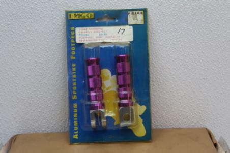 1992 SUZUKI GSXR600 LEFT RIGHT REAR FOOT REST PEG STEP EMGO 50-11234 (TOSF01)