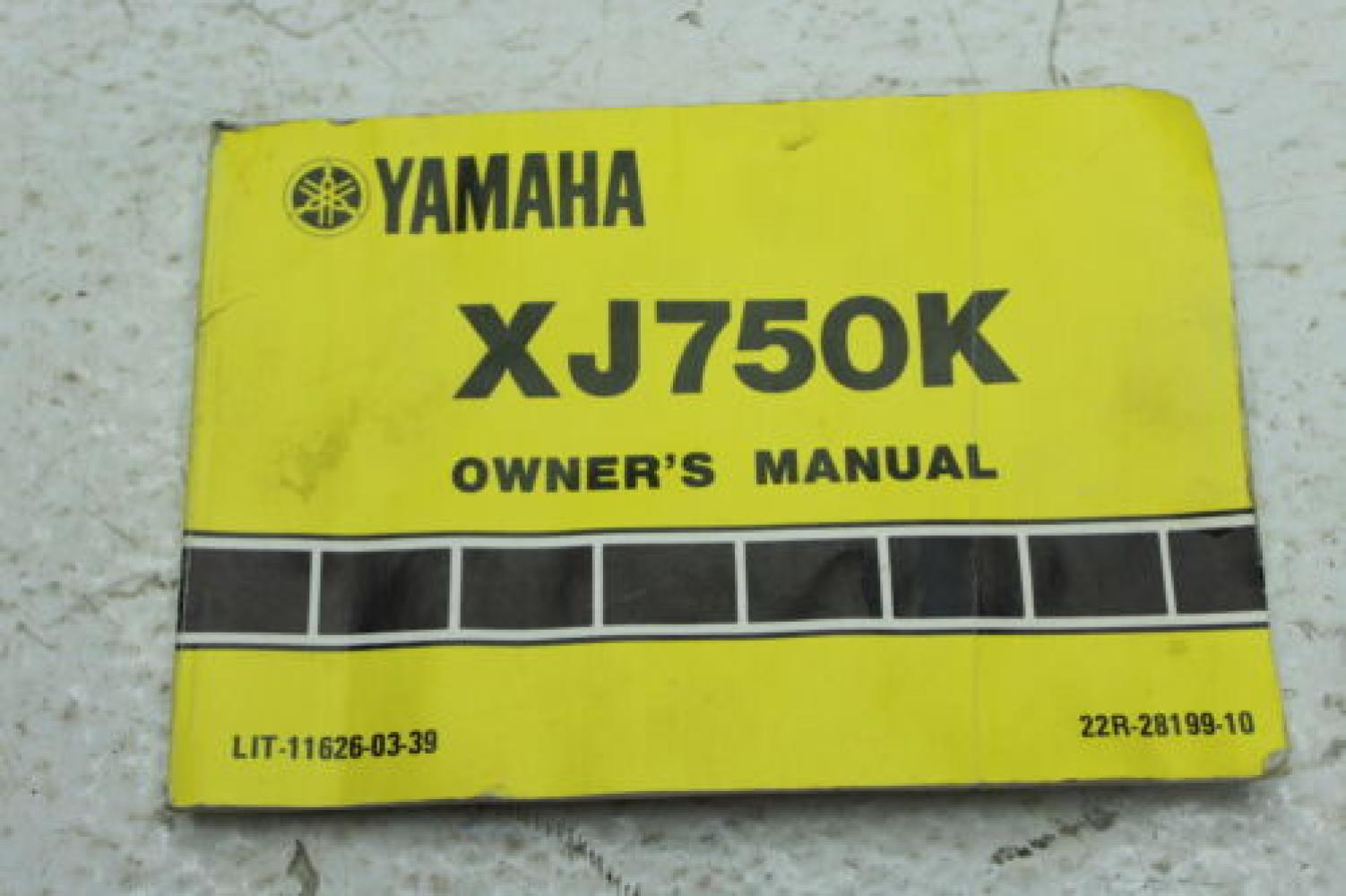 1983 YAMAHA XJ750 MAXIM (#383) OWNERS MANUAL BOOK