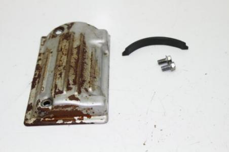 1981 HONDA CB650C CB650 CUSTOM (#404) STARTING STARTER MOTOR COVER W/SCREWS 