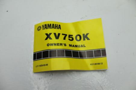 1982 YAMAHA VIRAGO XV750 OWNERS MANUAL BOOK (TMAN04) 4X7-28199-13