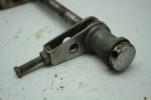 1977 YAMAHA XS360-2D (#413) REAR AXLE BACK WHEEL WITH CHAIN TENSIONERS.