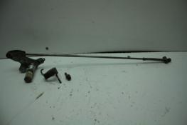 1977 YAMAHA XS360-2D (#413) REAR BACK BRAKE PIVOT SHAFT BRAKE PEDAL ROD