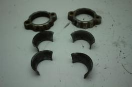 1977 YAMAHA XS360-2D (#413) EXHAUST PIPE JOINT COLLAR NUT, RING FLANGE 