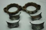 1977 YAMAHA XS360-2D (#413) EXHAUST PIPE JOINT COLLAR NUT, RING FLANGE 