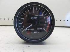 1974 YAMAHA TX500 TX 500 TACHOMETER GAUGE CLOCK DIAL 7500 RPM HIGH BEAM (YSM 13)