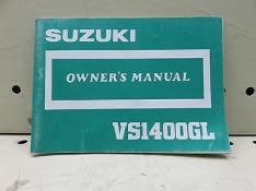 1986 SUZUKI VS1400GL OWNER OPERATORS MANUAL  (SSM-06)