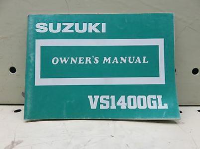 1986 SUZUKI VS1400GL OWNER OPERATORS MANUAL  (SSM-06)