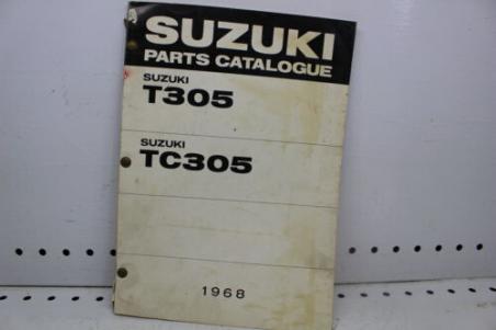 1968 SUZUKI T305 TC305 PARTS CATALOGUE MANUAL (SSM)