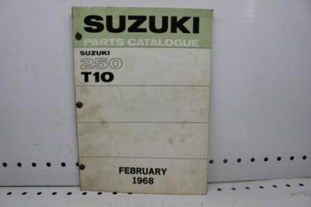 1968 66 67 69 SUZUKI T10 MODEL 250 PARTS CATALOGUE (SSM) 
