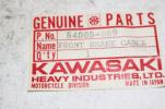 KAWASAKI G3 GA FRONT BRAKE LINE HOSE cable (TOC319)