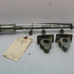 2009 SUZUKI GZ250 (#332) REAR AXLE BACK WHEEL WITH CHAIN TENSIONERS ADJUSTERS