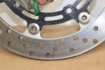 2007 YAMAHA FZ600 (#346) FRONT BRAKE ROTOR DISC W/ BOLTS 4.9