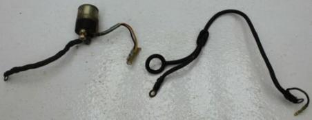 1977 KAWASAKI KZ650 (#364) STARTER SOLENOID START SWITCH W/ GROUND WIRE 