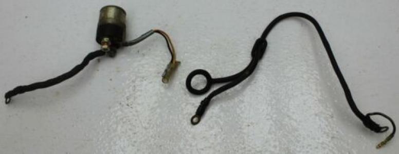 1977 KAWASAKI KZ650 (#364) STARTER SOLENOID START SWITCH W/ GROUND WIRE 
