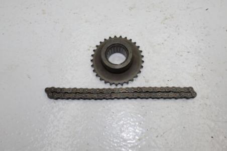 1978 HONDA GOLDWING GL1000 STARTER MOTOR GEAR SPROCKET WITH CHAIN (TOE539F)