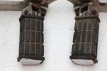 1982 YAMAHA VIRAGO XV920 (#308) LEFT RIGHT REAR FOOT REST PEG STEP WITH MOUNT