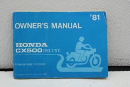 1981 HONDA CX500D DELUXE OWNERS MANUAL BOOK (HB71)