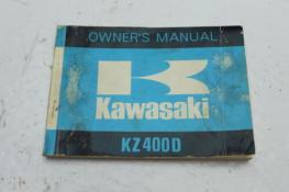 1974 KAWASAKI KZ400 KZ400D OWNERS MANUAL BOOK (TMAN62)