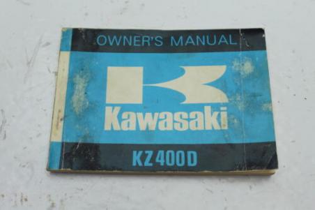 1974 KAWASAKI KZ400 KZ400D OWNERS MANUAL BOOK (TMAN62)
