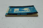 1974 KAWASAKI KZ400 KZ400D OWNERS MANUAL BOOK (TMAN62)