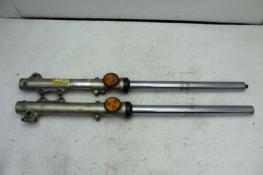  1983 KAWASAKI KZ1100 SHAFT (#408) FRONT FORKS SHOCK SUSPENSION SET PAIR