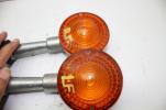 1977 YAMAHA XS360-2 (3413) FRONT LEFT RIGHT TURN SIGNALS LIGHT INDICATORS